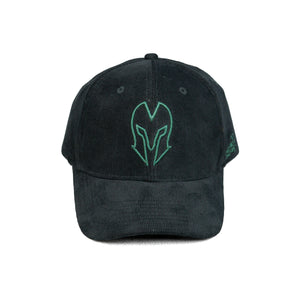 HEAD GEAR BLACK AND GREEN CONTRAST CORD CAP