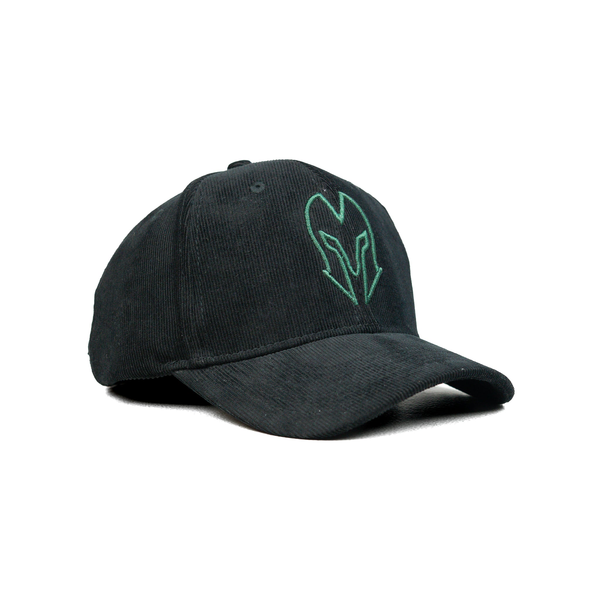 HEAD GEAR BLACK AND GREEN CONTRAST CORD CAP