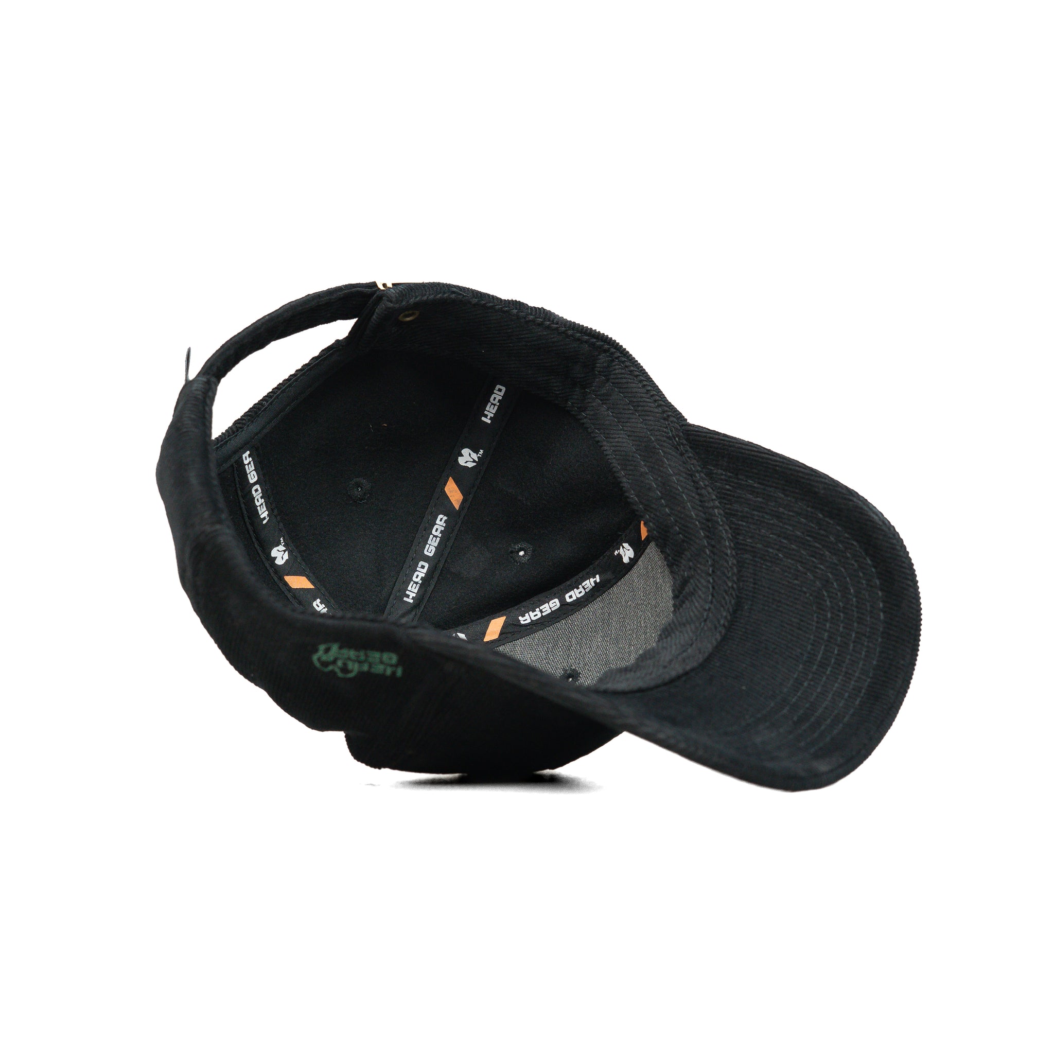 HEAD GEAR BLACK AND GREEN CONTRAST CORD CAP