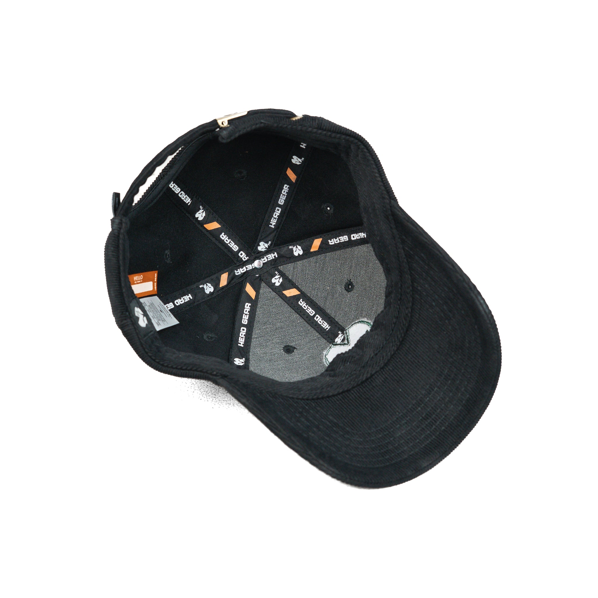 HEAD GEAR BLACK AND GREEN CONTRAST CORD CAP