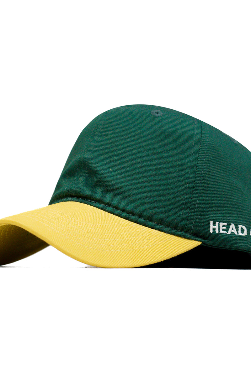 HEAD GEAR GREEN YELLOW DUAL TONE CAP