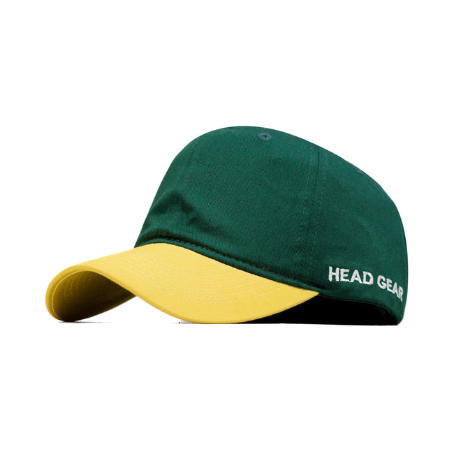 HEAD GEAR GREEN YELLOW DUAL TONE CAP