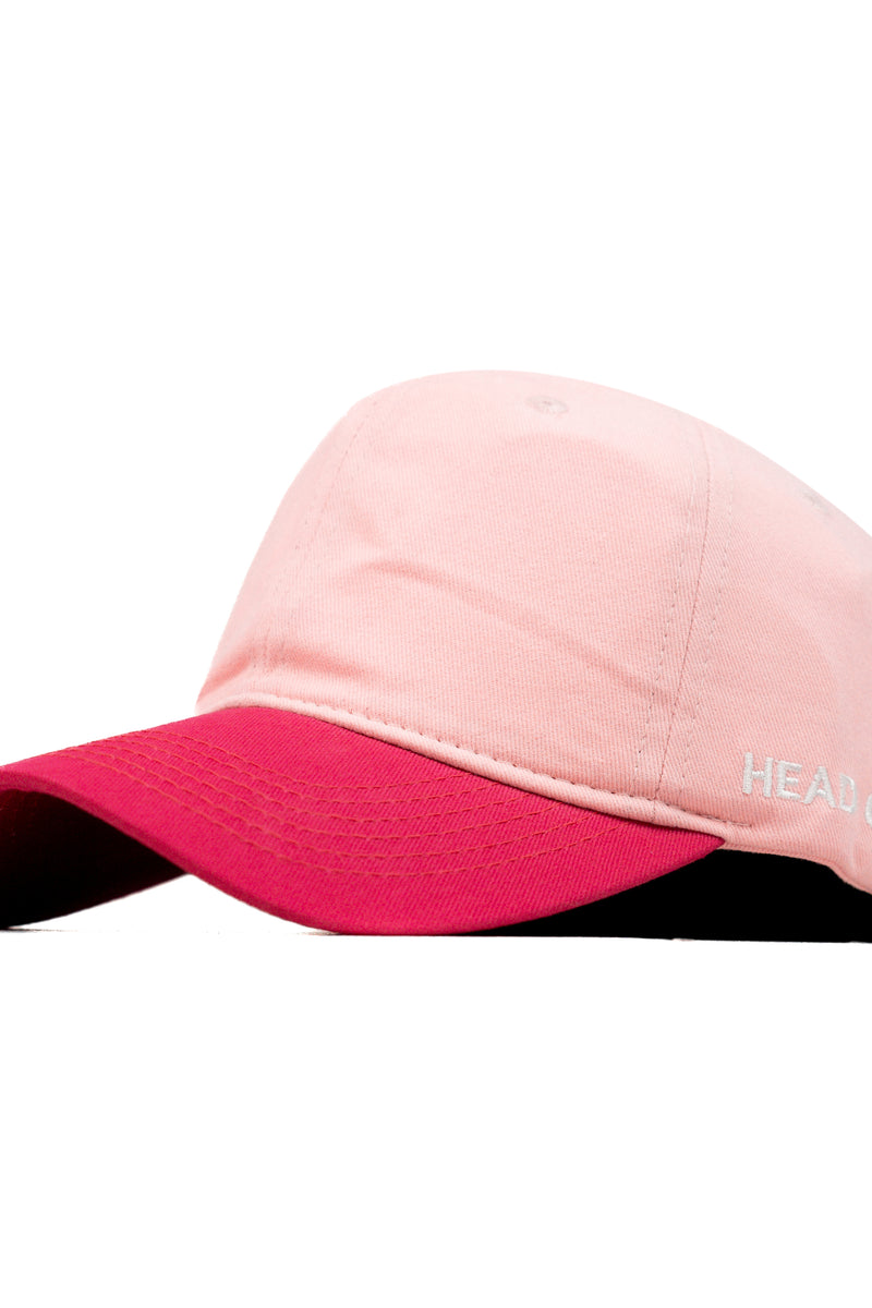 HEAD GEAR BABY PINK BRIGHT PINK DUAL TONE CAP