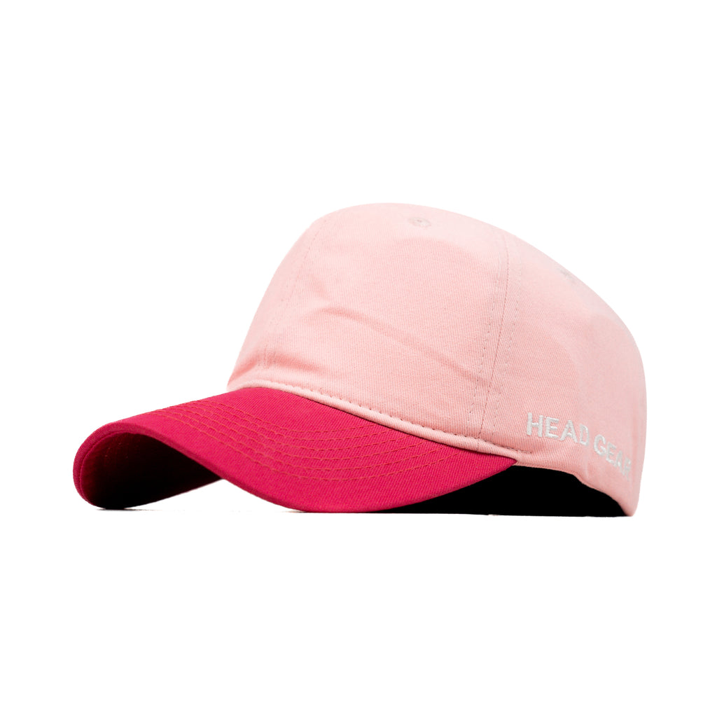 HEAD GEAR BABY PINK BRIGHT PINK DUAL TONE CAP