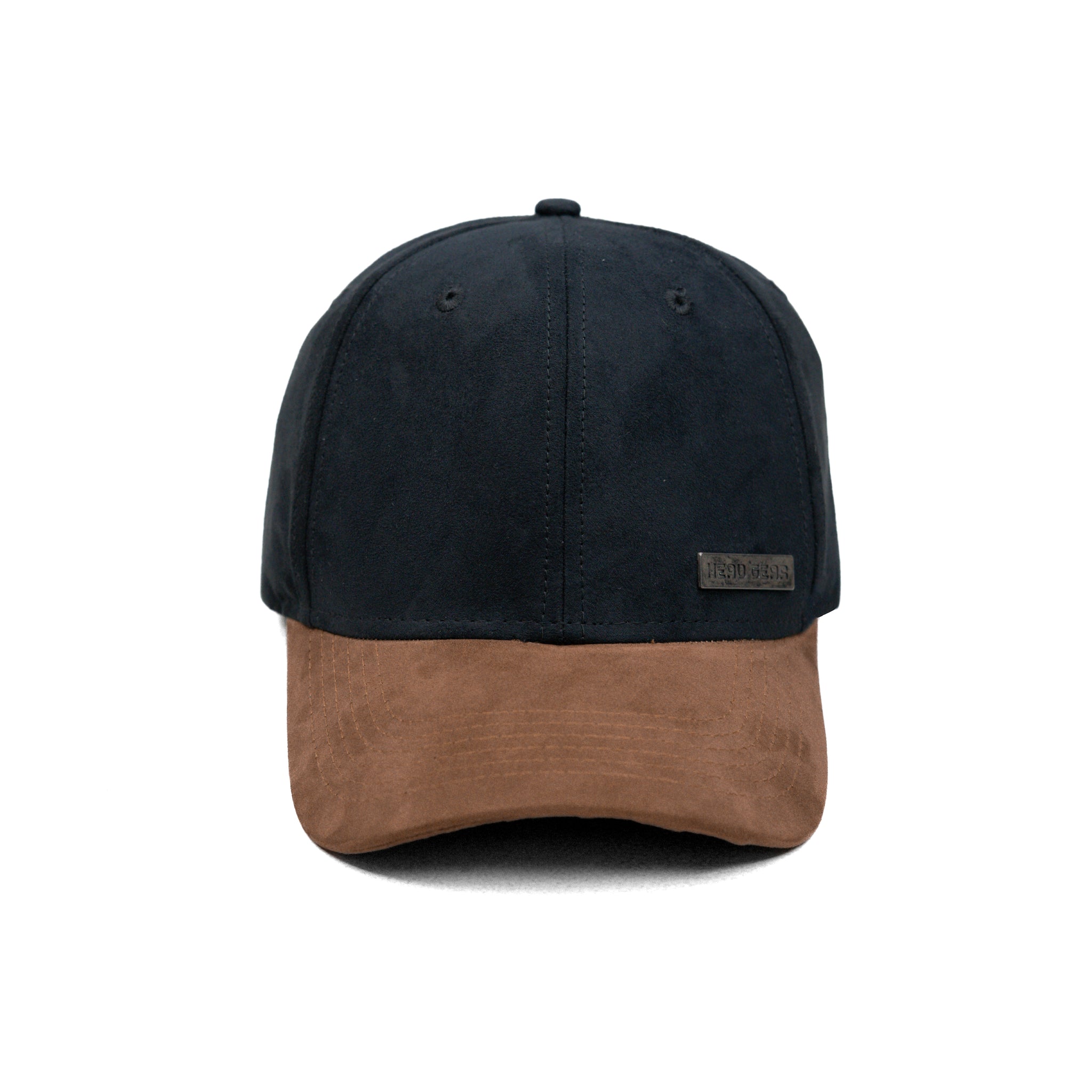 HEAD GEAR BLACK BROWN DUAL TONE RUSTIC METAL CAP