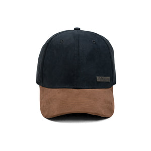 HEAD GEAR BLACK BROWN DUAL TONE RUSTIC METAL CAP