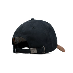 HEAD GEAR BLACK BROWN DUAL TONE RUSTIC METAL CAP