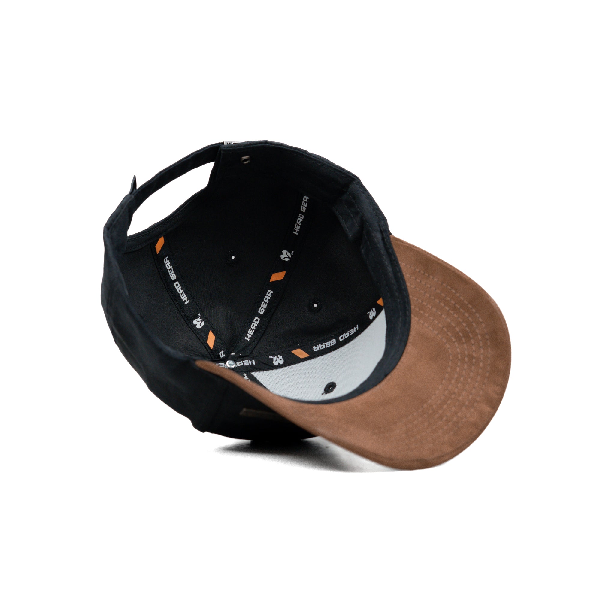 HEAD GEAR BLACK BROWN DUAL TONE RUSTIC METAL CAP