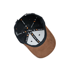HEAD GEAR BLACK BROWN DUAL TONE RUSTIC METAL CAP
