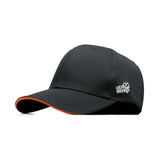 HEAD GEAR BLACK WITH ORANGE SANDWICH STRUCTURED CAP