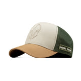 HEAD GEAR CREAM BASEBALL TRUCKER CAP
