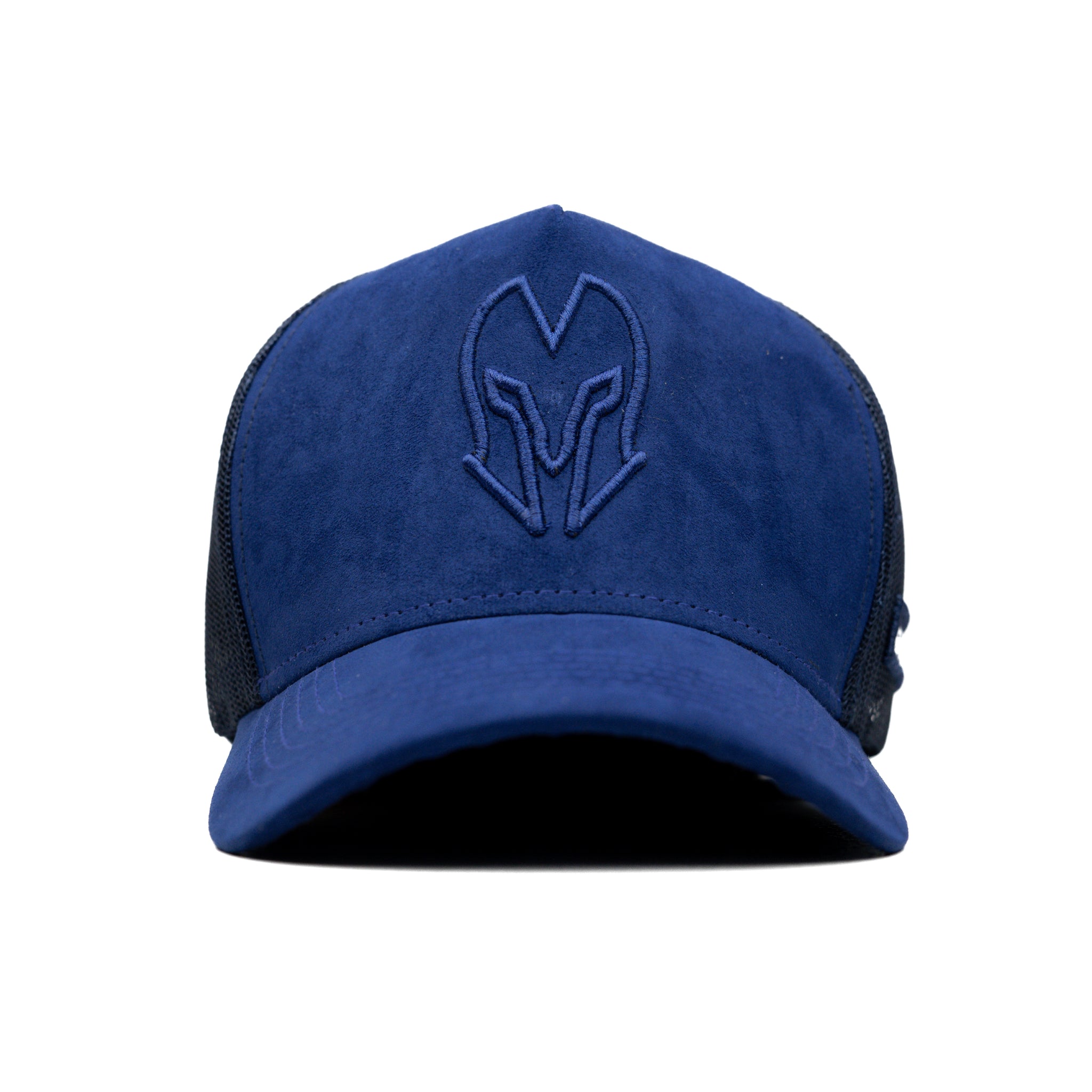 HEAD GEAR BLUE SUPER SUEDE TRUCKER CAP