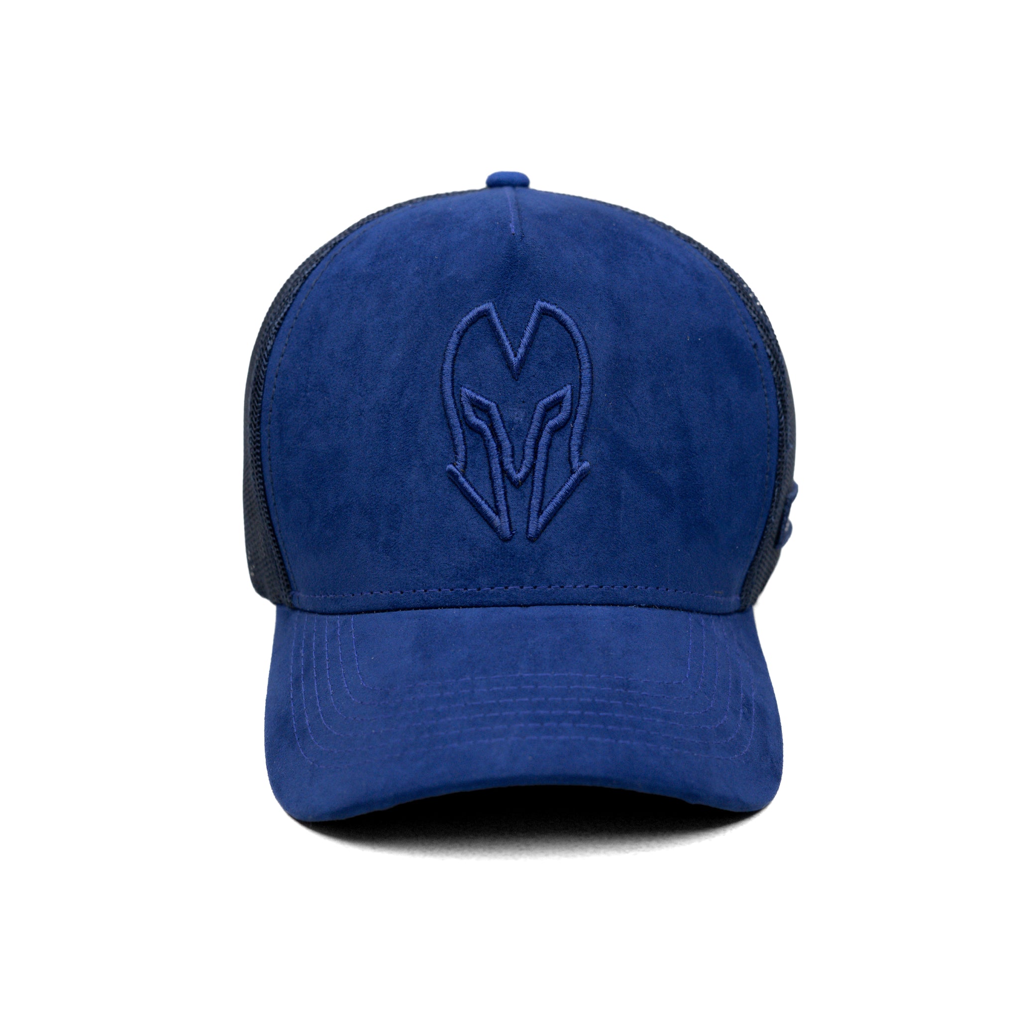 HEAD GEAR BLUE SUPER SUEDE TRUCKER CAP
