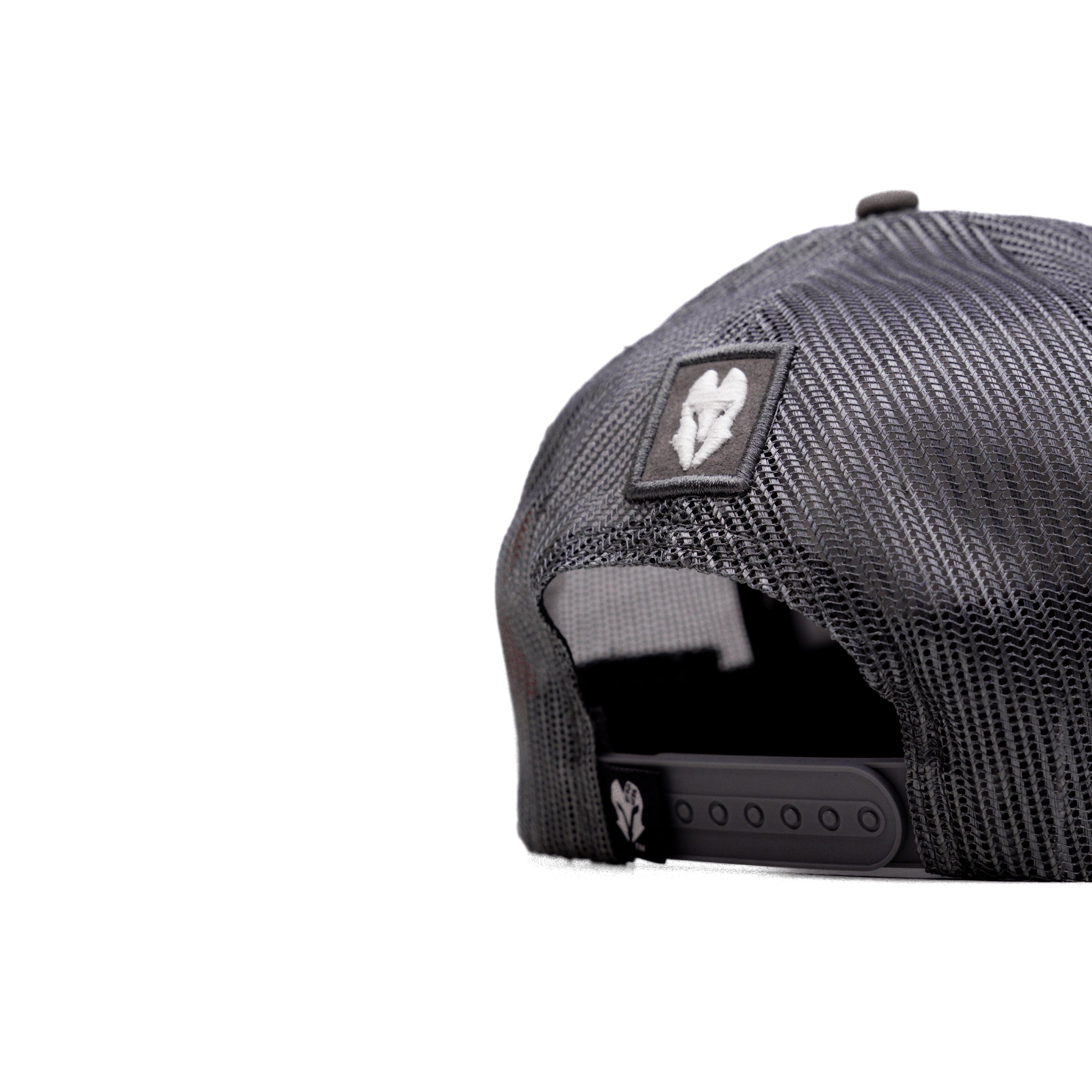 HEAD GEAR GREY SUPER SUEDE TRUCKER CAP