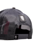 HEAD GEAR GREY SUPER SUEDE TRUCKER CAP