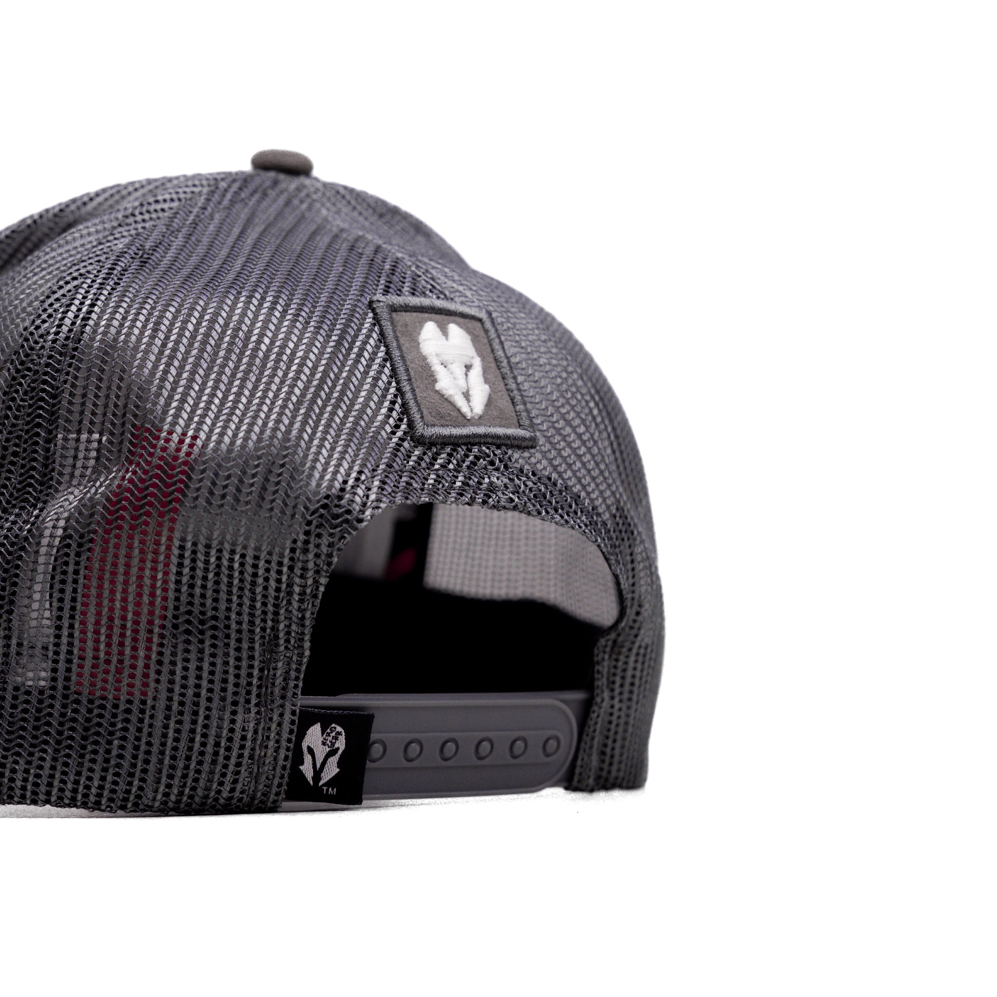 HEAD GEAR GREY SUPER SUEDE TRUCKER CAP