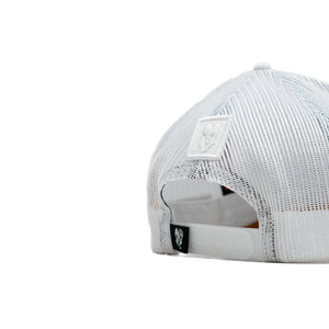 HEAD GEAR WHITE AND MUSTARD DUAL TONE TRUCKER CAP