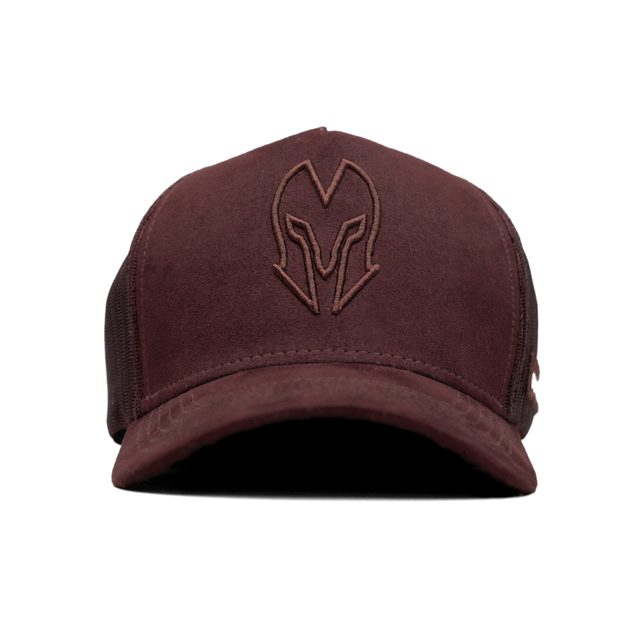 HEAD GEAR DARK CHOCOLATE SUPER SUEDE TRUCKER CAP
