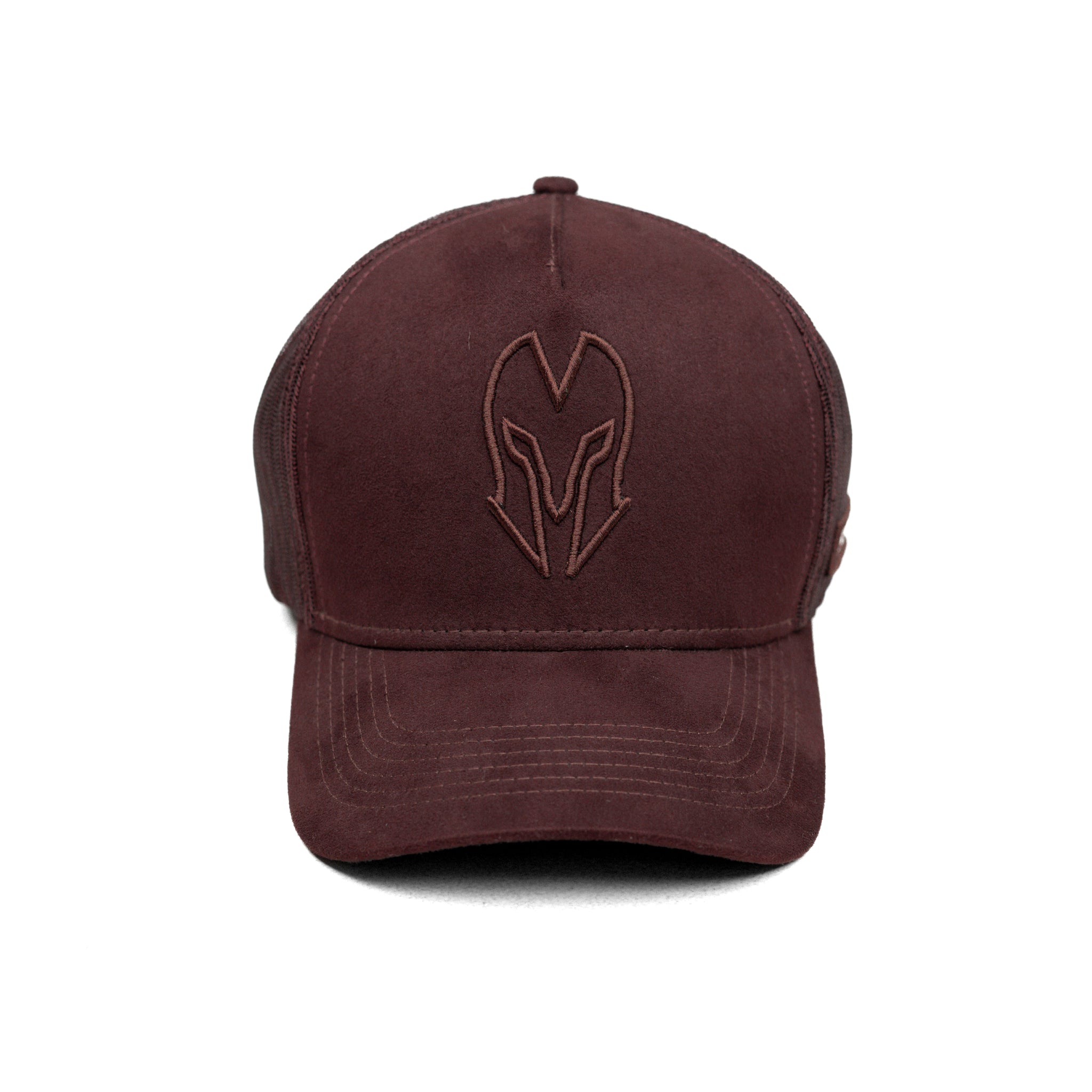 HEAD GEAR DARK CHOCOLATE SUPER SUEDE TRUCKER CAP
