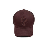 HEAD GEAR DARK CHOCOLATE SUPER SUEDE TRUCKER CAP