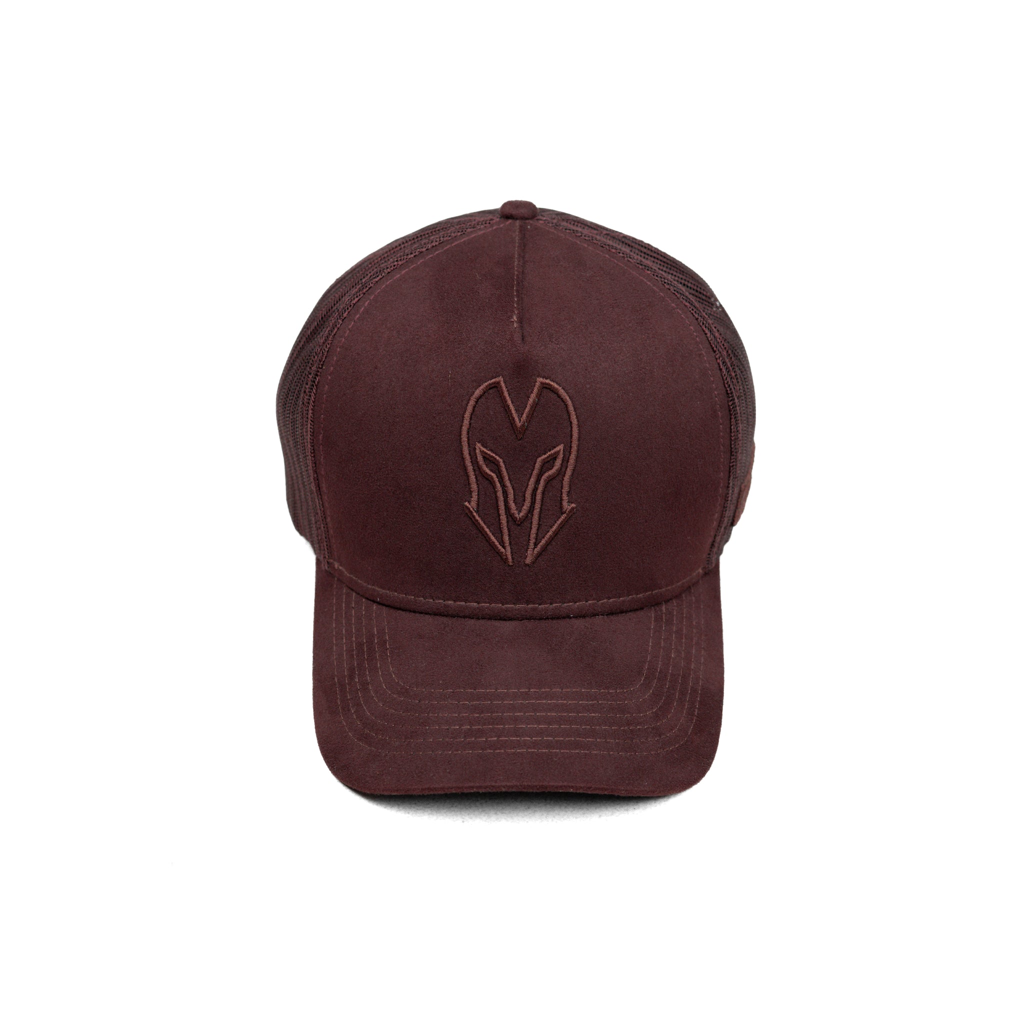 HEAD GEAR DARK CHOCOLATE SUPER SUEDE TRUCKER CAP