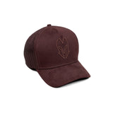 HEAD GEAR DARK CHOCOLATE SUPER SUEDE TRUCKER CAP