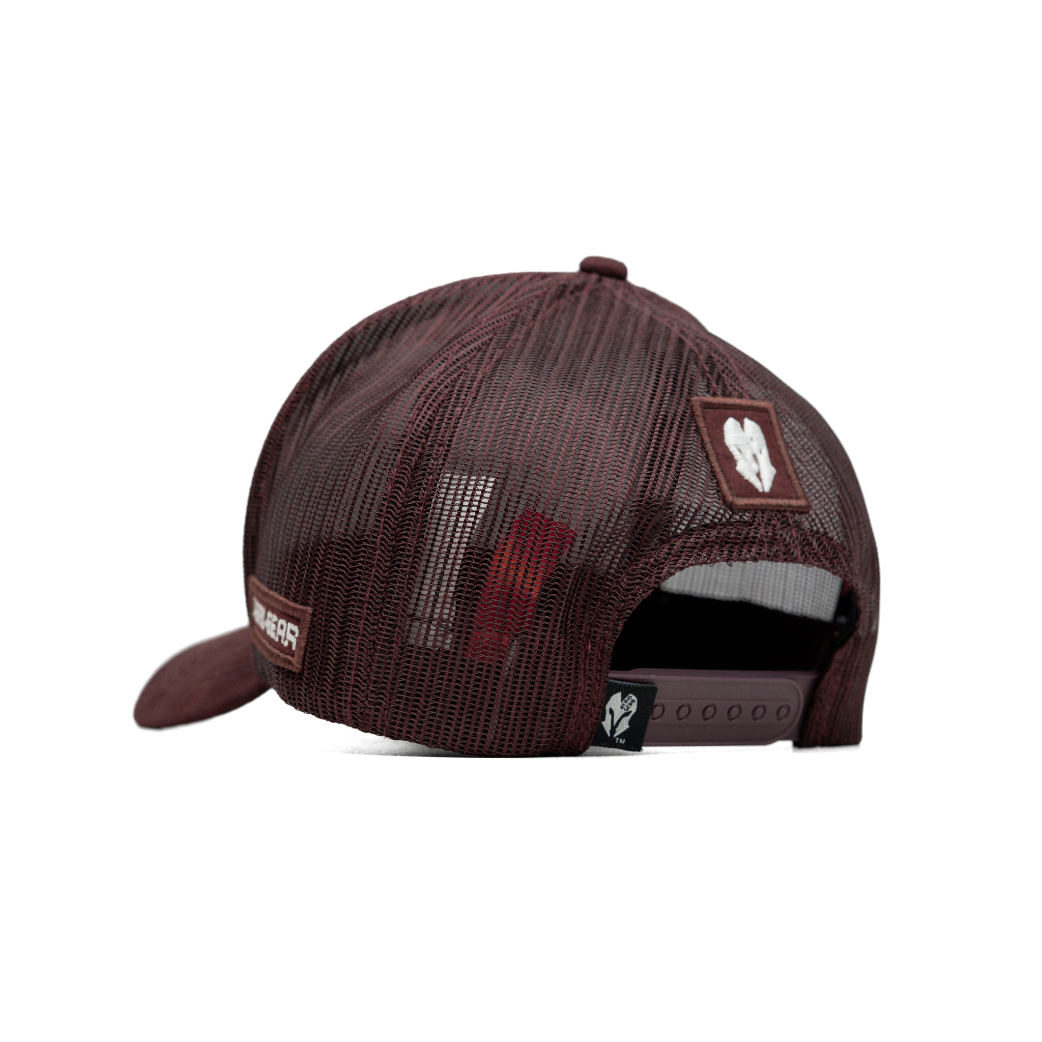 HEAD GEAR DARK CHOCOLATE SUPER SUEDE TRUCKER CAP