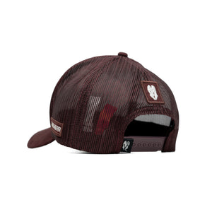 HEAD GEAR DARK CHOCOLATE SUPER SUEDE TRUCKER CAP