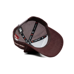 HEAD GEAR DARK CHOCOLATE SUPER SUEDE TRUCKER CAP