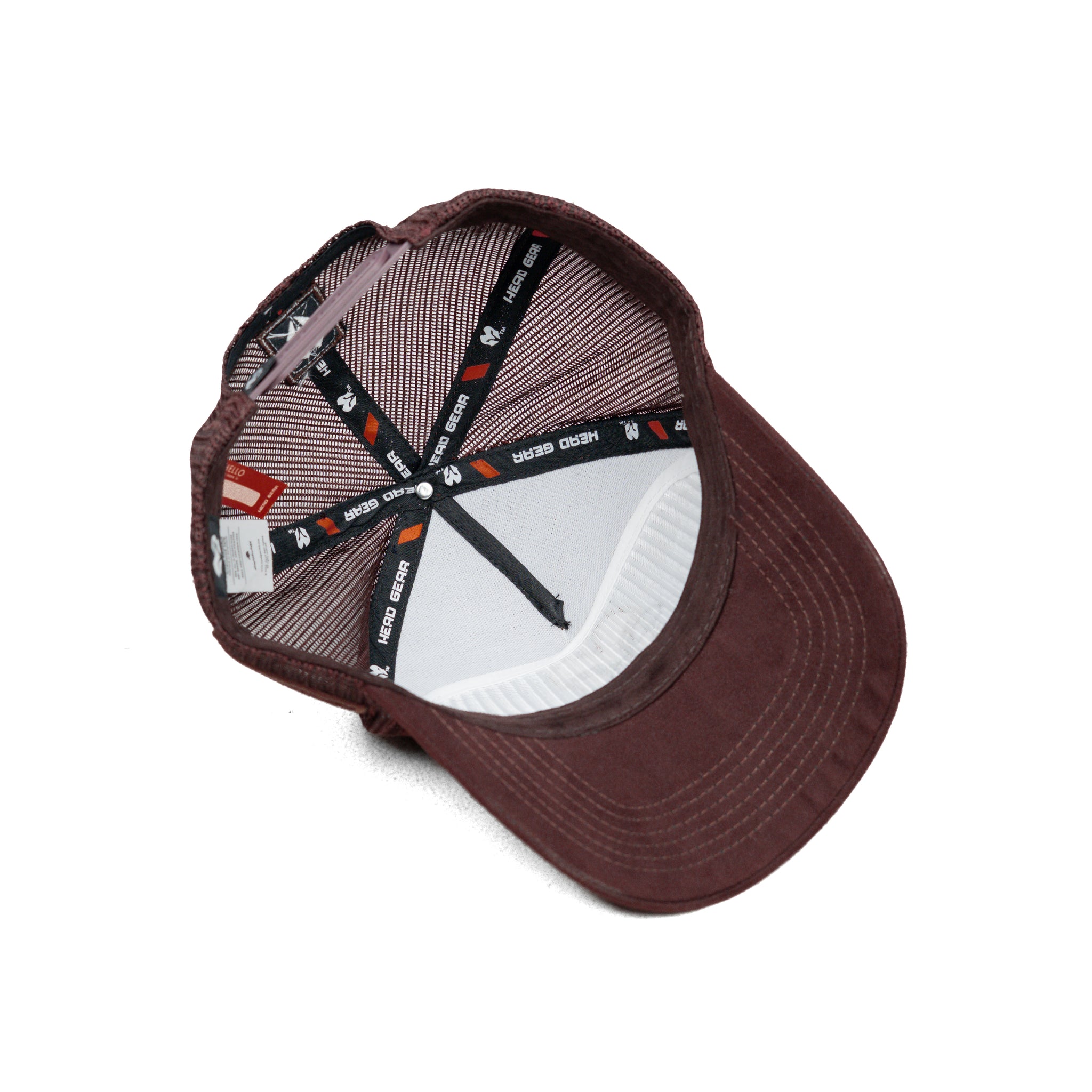 HEAD GEAR DARK CHOCOLATE SUPER SUEDE TRUCKER CAP