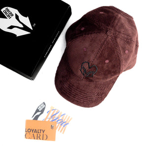 HEAD GEAR CHOCOLATE AND BLACK CONTRAST CORD CAP