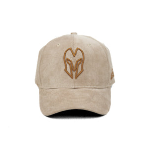 HEAD GEAR BEIGE AND BROWN CONTRAST CORD CAP