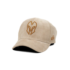 HEAD GEAR BEIGE AND BROWN CONTRAST CORD CAP