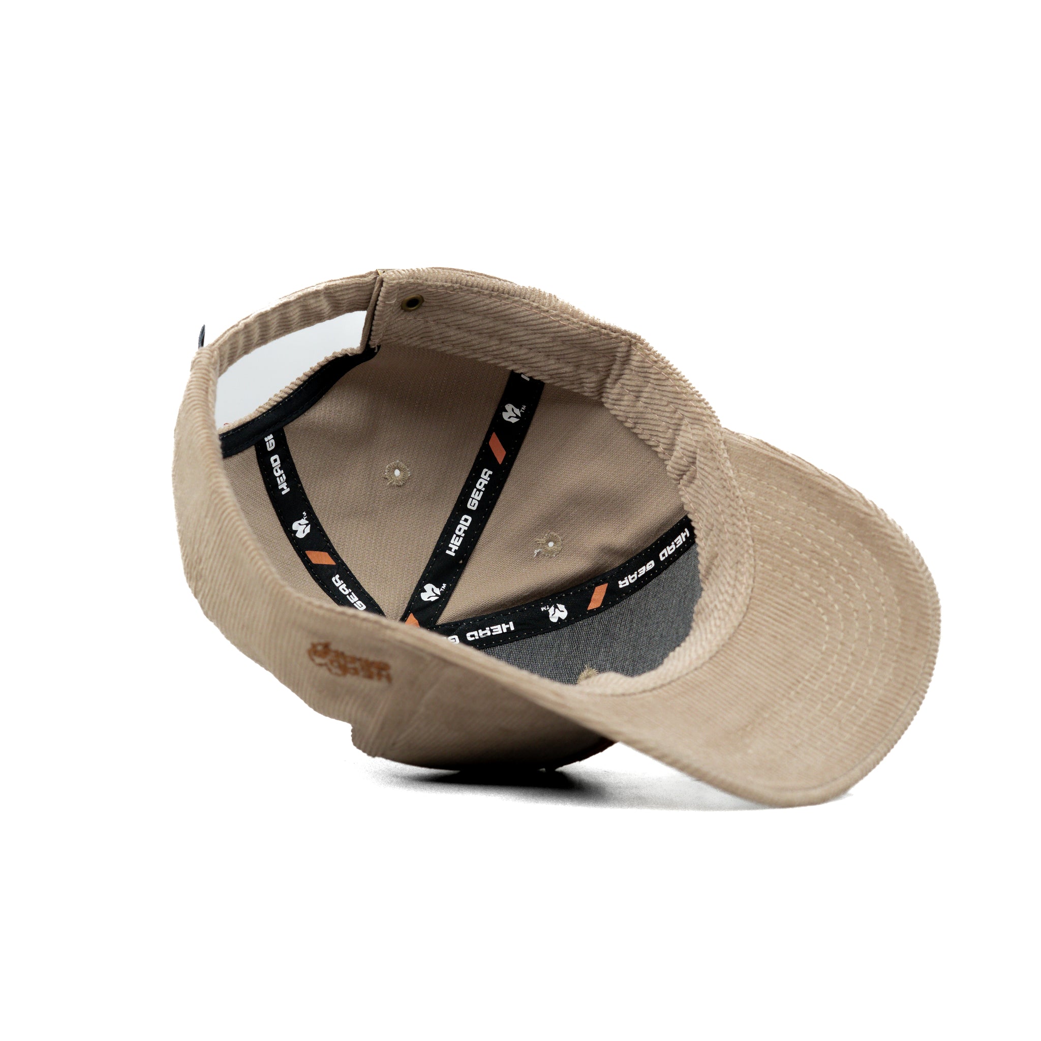 HEAD GEAR BEIGE AND BROWN CONTRAST CORD CAP