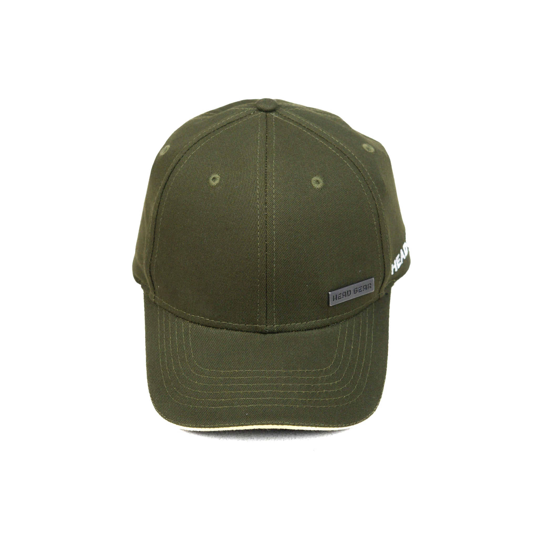 HEAD GEAR OLIVE RUSTIC METAL PATCH SANDWICH CAP