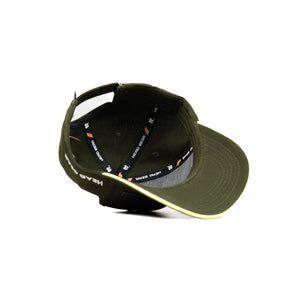 HEAD GEAR OLIVE RUSTIC METAL PATCH SANDWICH CAP