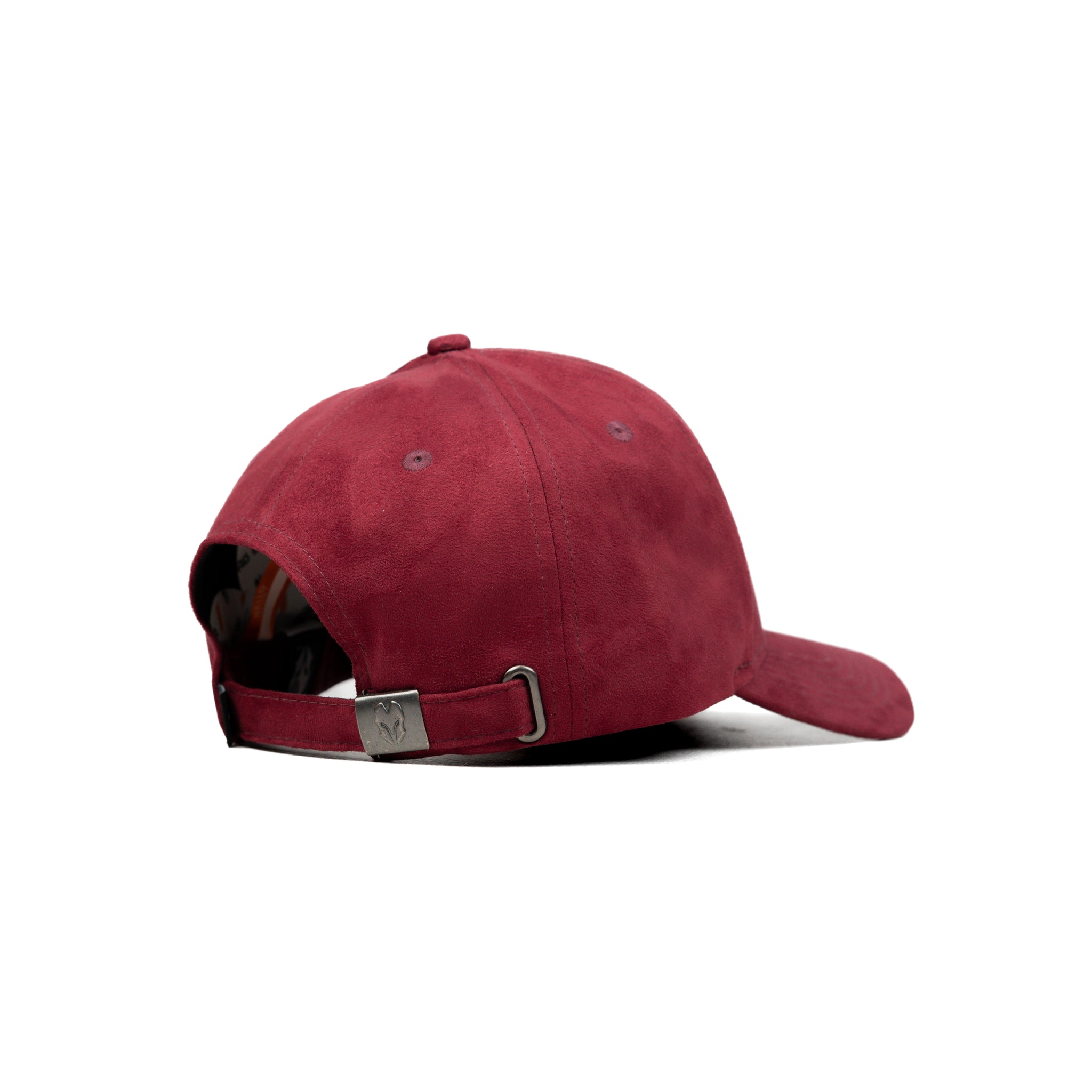 HEAD GEAR RED RUSTIC METAL PATCH SUEDE CAP