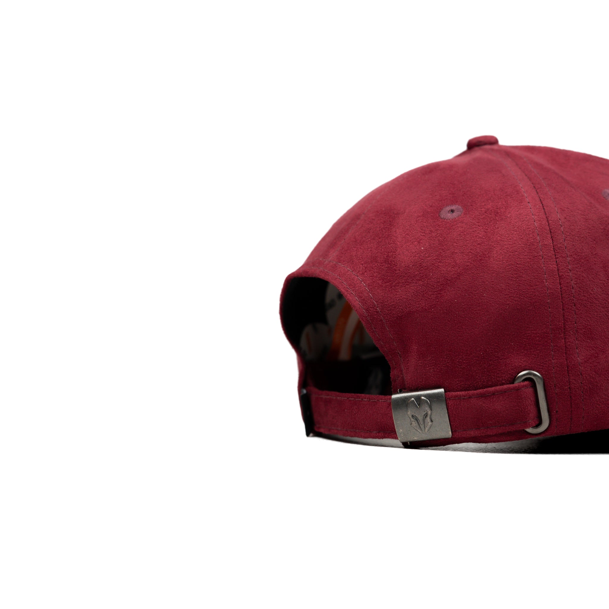 HEAD GEAR RED RUSTIC METAL PATCH SUEDE CAP