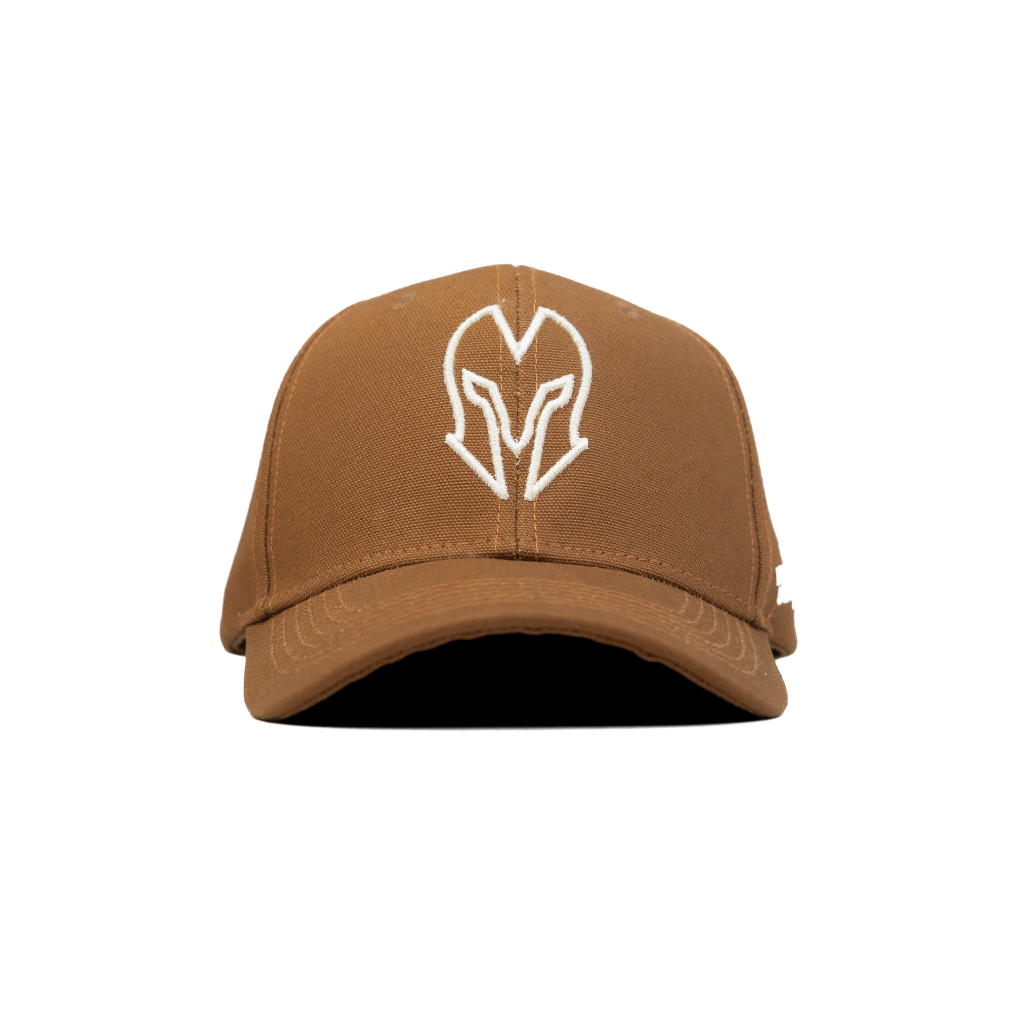 HEAD GEAR BROWN AND WHITE CONTRAST CANVAS CAP