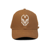 HEAD GEAR BROWN AND WHITE CONTRAST CANVAS CAP