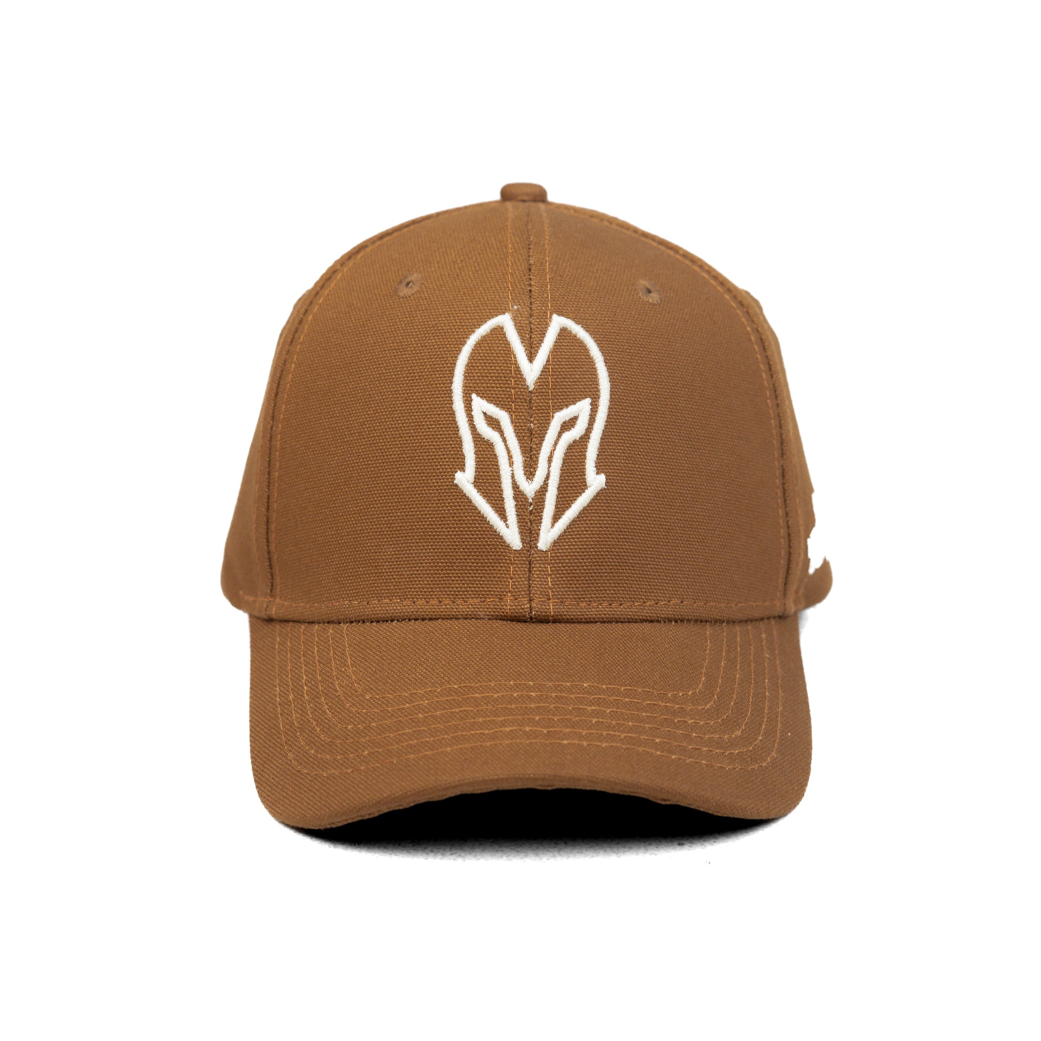 HEAD GEAR BROWN AND WHITE CONTRAST CANVAS CAP