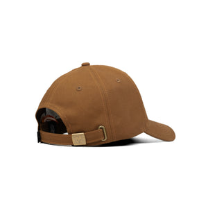 HEAD GEAR BROWN AND WHITE CONTRAST CANVAS CAP