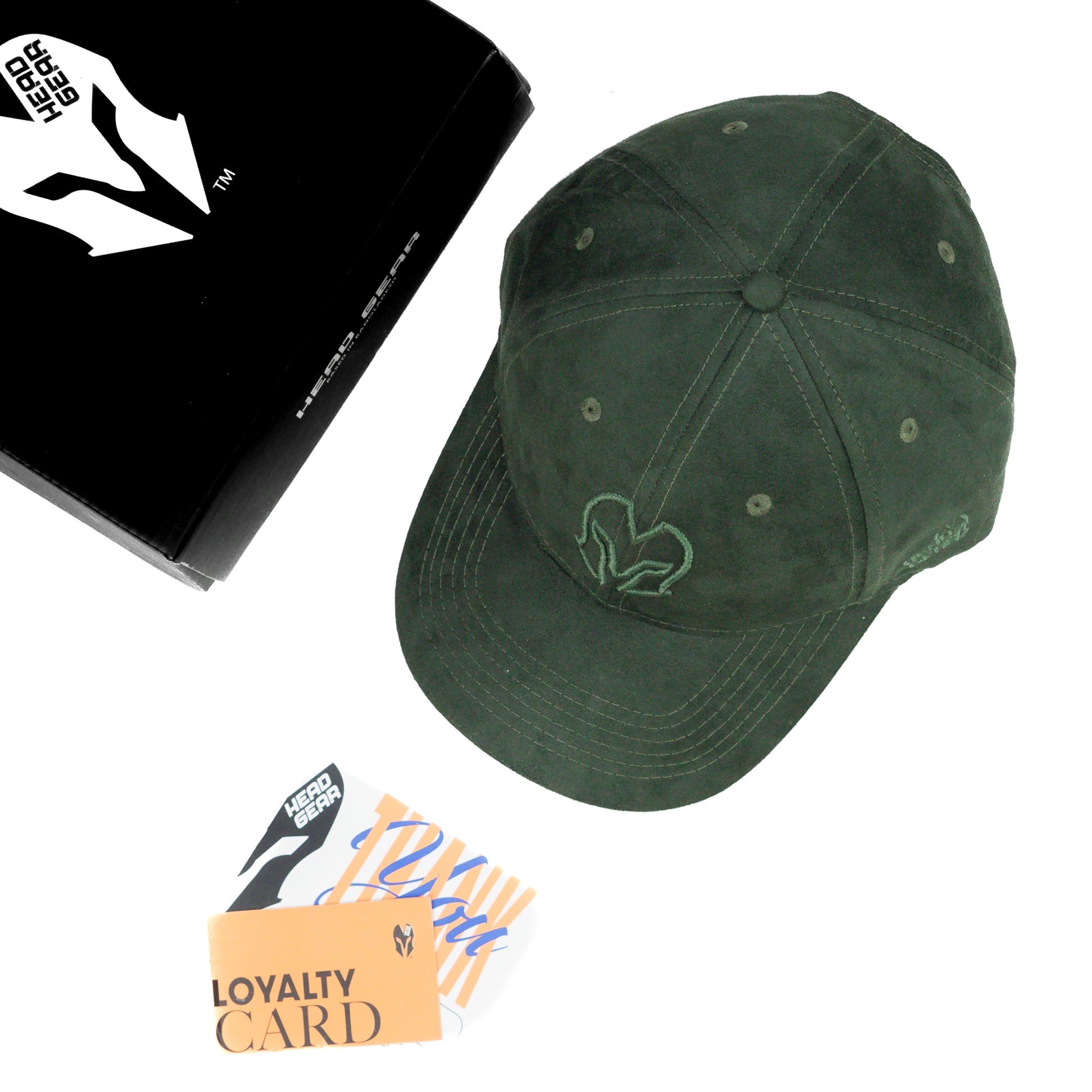 HEAD GEAR HUNTER GREEN SUPER SUEDE CAP