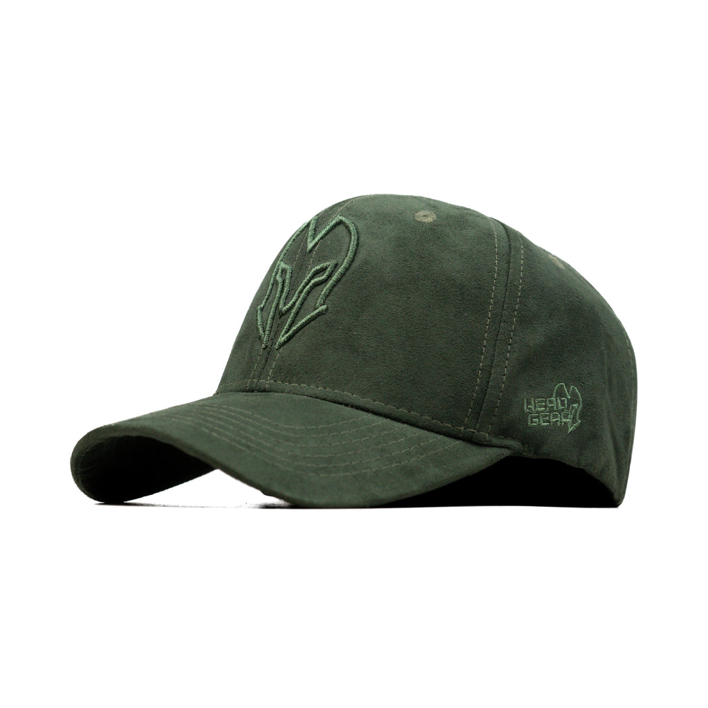 HEAD GEAR HUNTER GREEN SUPER SUEDE CAP