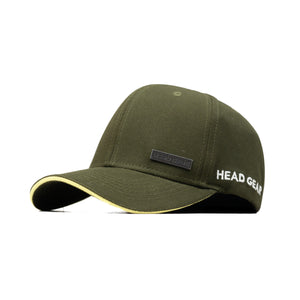 HEAD GEAR OLIVE RUSTIC METAL PATCH SANDWICH CAP