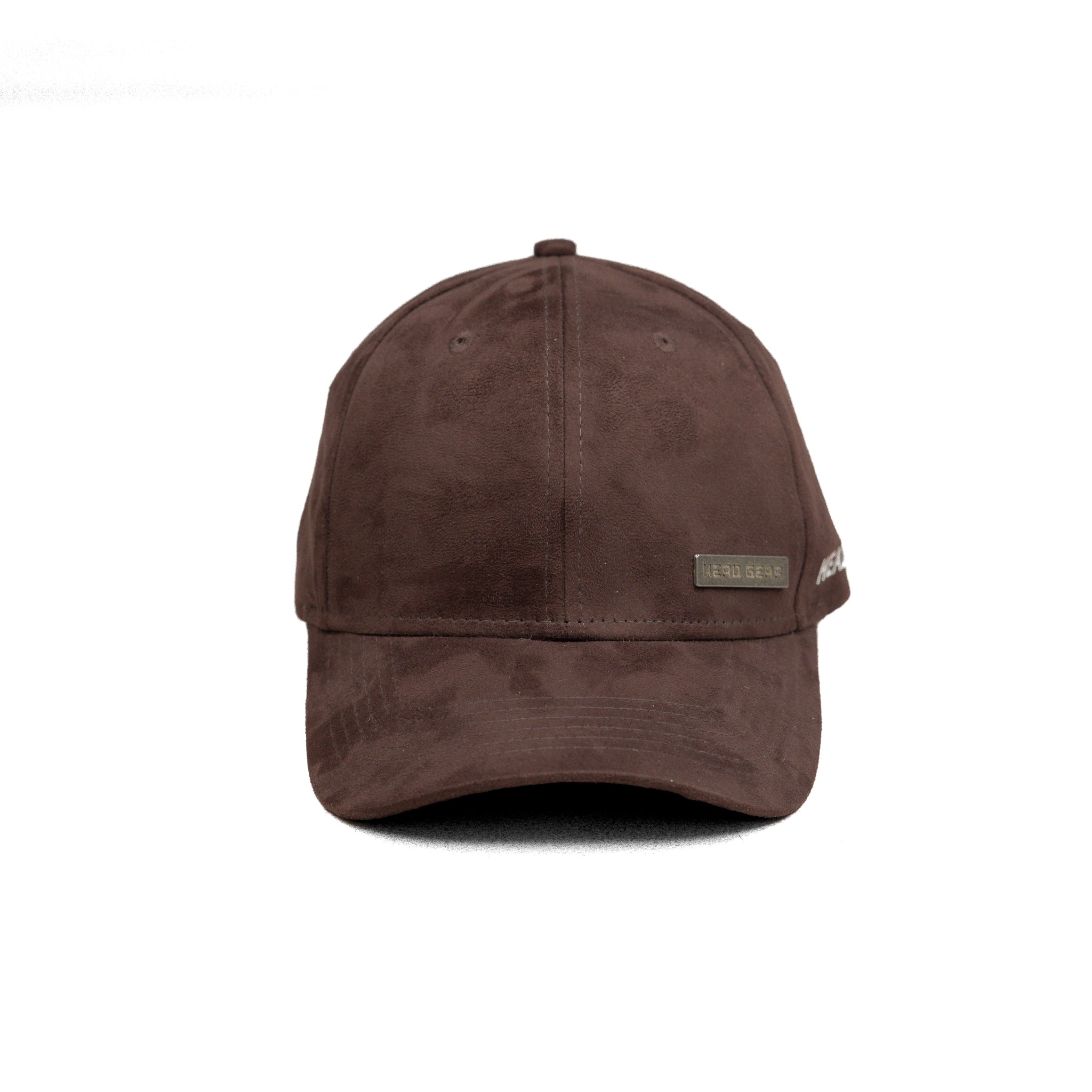 HEAD GEAR CHOCOLATE STRUCTURED RUSTIC METAL PATCH CAP