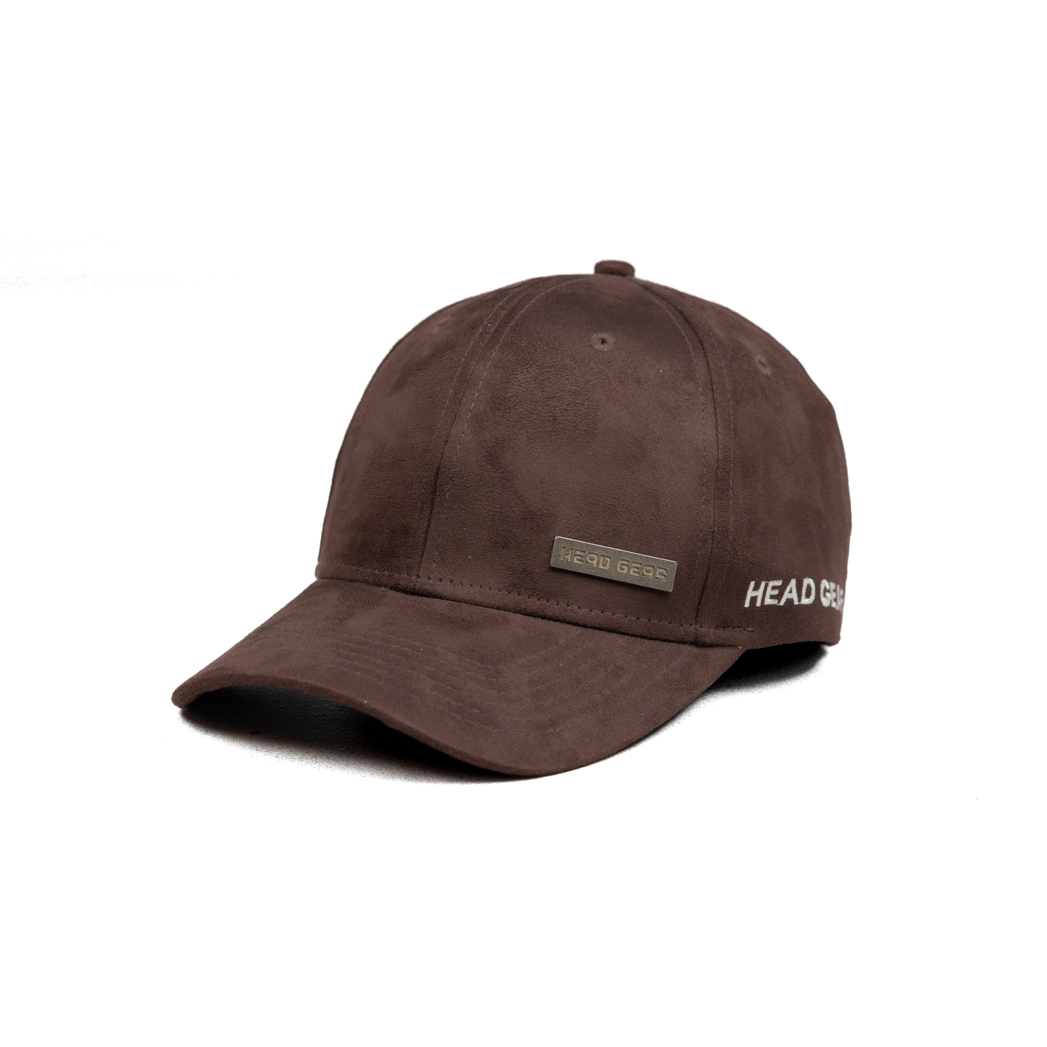 HEAD GEAR CHOCOLATE STRUCTURED RUSTIC METAL PATCH CAP