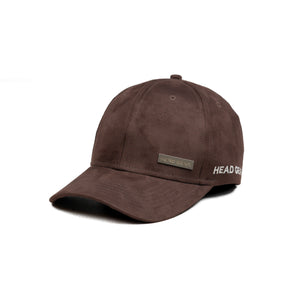 HEAD GEAR CHOCOLATE STRUCTURED RUSTIC METAL PATCH CAP