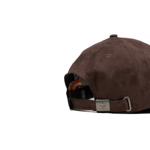 HEAD GEAR CHOCOLATE STRUCTURED RUSTIC METAL PATCH CAP