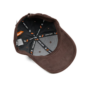 HEAD GEAR CHOCOLATE STRUCTURED RUSTIC METAL PATCH CAP